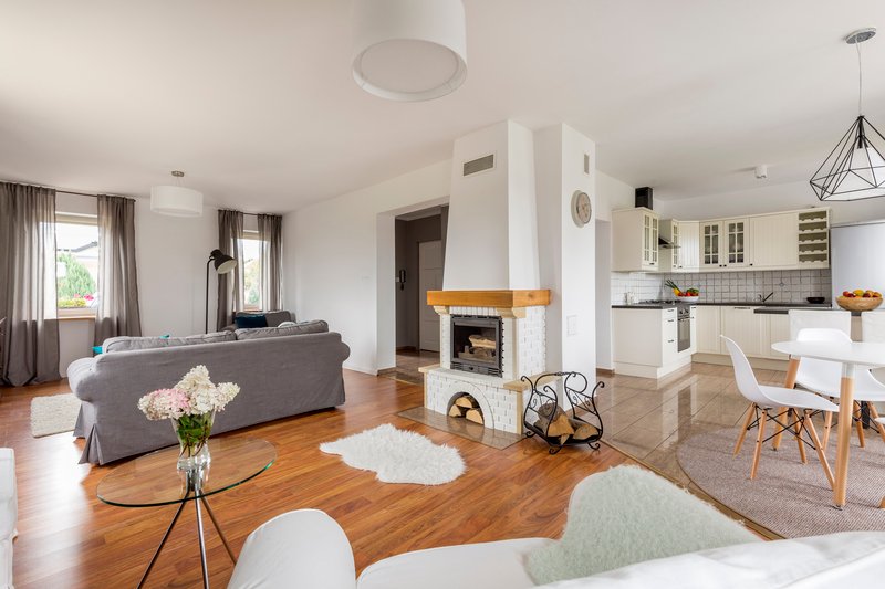 Sala con chimenea Casa Velaris